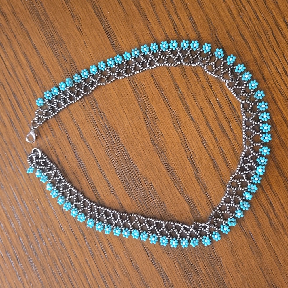 Handmade Necklace with Little Flowers